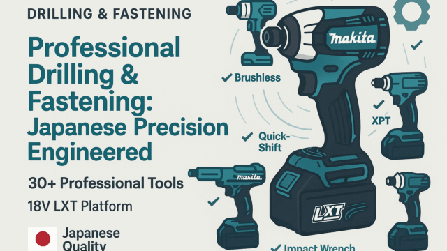 Makita Drilling & Fastening Tools: Professional Power from Japan's Engineering Excellence