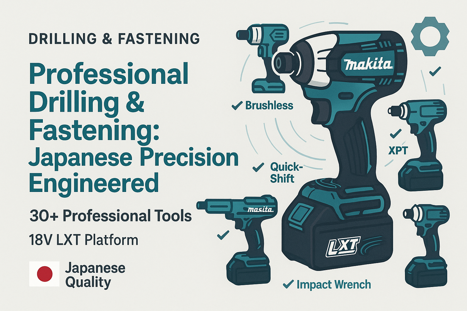 Makita Drilling & Fastening Tools: Professional Power from Japan's Engineering Excellence