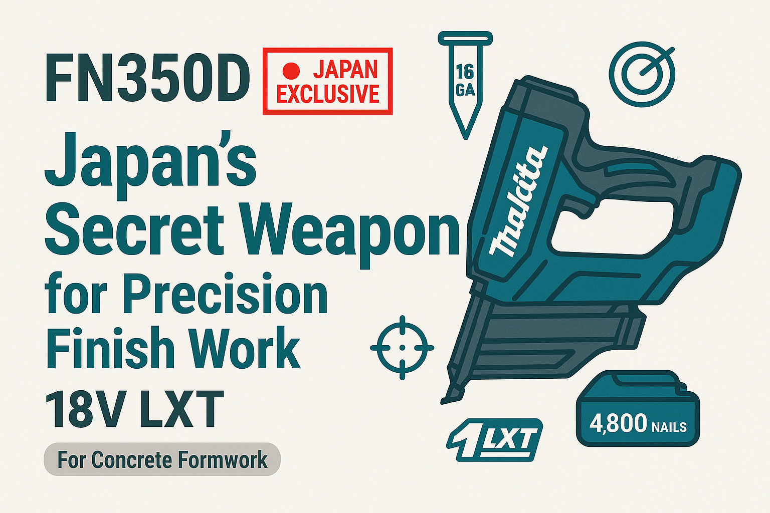 Makita FN350D Review: Japan